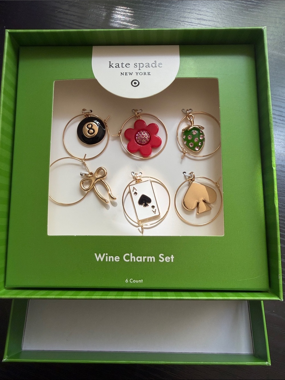 Kate Spade x Target-Boxed Set of 8-Wine Glass Charms